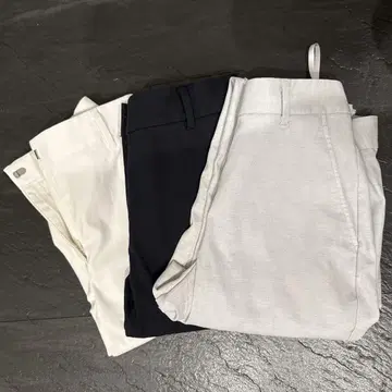 린넨 블렌드 스틱 팬츠 PLST