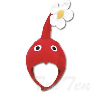 피크민 모자 빨간색 피크민