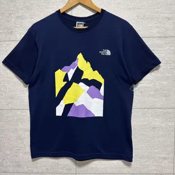 THE NORTH FACE 야마가타케 산장 산 그래픽 티셔츠 L 네이비
