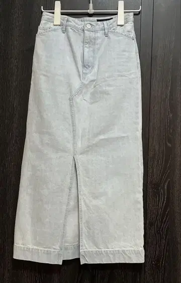 언타이틀 롱 데님 스커트