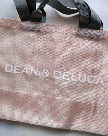 DEAN&DELUCA 메쉬 토트백 핑크 L