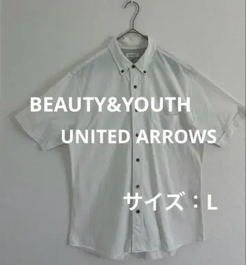 BEAUTY&YOUTH 유나이티드 애로우즈 반팔 셔츠 화이트 L