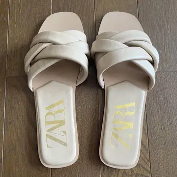 ZARA 자라 샌들 38 베이지