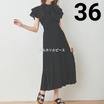 트란테안 송 두 모드 플리츠 원피스 블랙 36
