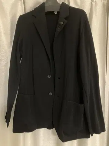 LARDINI 블랙 자켓 플라워 핑