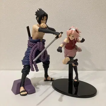 NARUTO 피규어 2개 세트 우치하 사스케 하루노 사쿠라