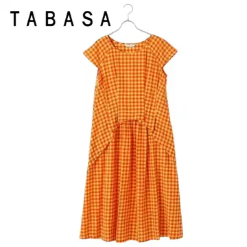 TABASA 타바사 인도 코튼 깅엄 원피스