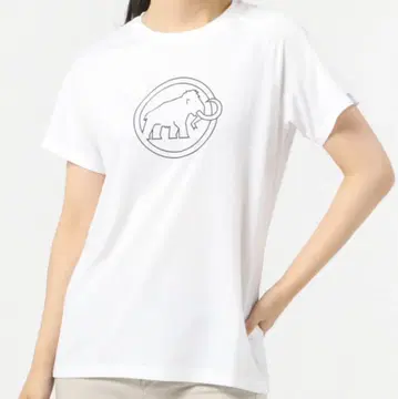 마무트 쿠디 로고 프린트 티셔츠 동양인 핏 여성