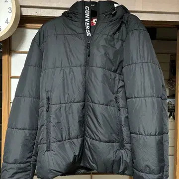 CONVERSE 블랙 다운 자켓 XL