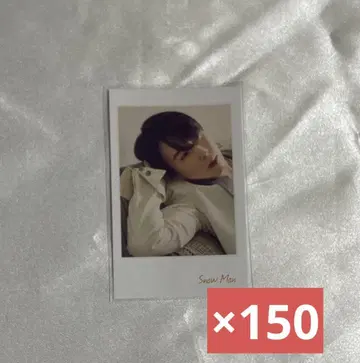 SnowMan 미야타테 료타 오렌지 Kiss 폴라로이드풍 카드