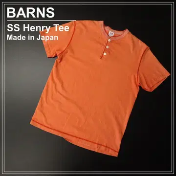 일본제 BARNS 반스 반팔 헨리넥 티셔츠 고양이 눈 인기 컬러
