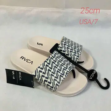 미사용 RVCA 루카 샤워 샌들 화이트 25cm