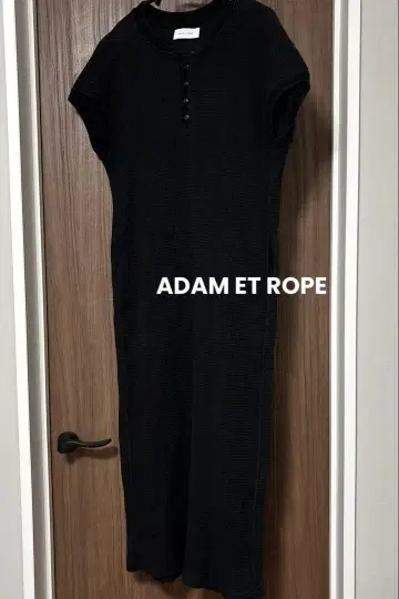 ADAM ET ROPE 와플 소재 원피스