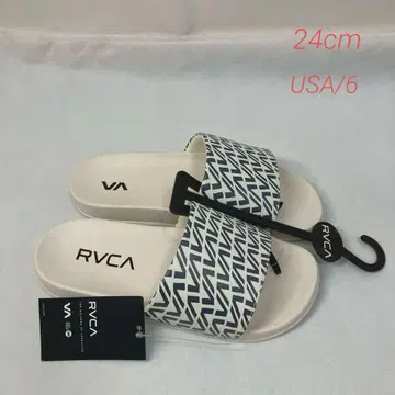 미사용 RVCA 루카 샤워 샌들 화이트 24cm