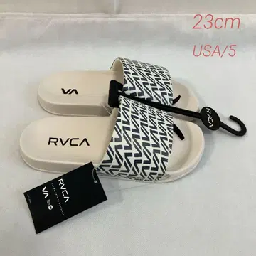 미사용 RVCA 루카 샤워 샌들 화이트 23cm