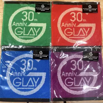 GLAY 엔터테인먼트 복권 자카드 핸드 타월 상 총 4종 컴플리트 세트