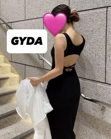 GYDA 골지 DEEP 슬릿 롱 원피스