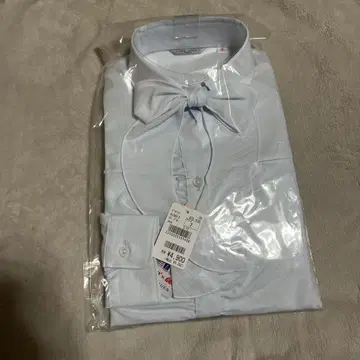 신입사원, 대학생 필수 아이템! 스카이블루 리본 셔츠 새상품
