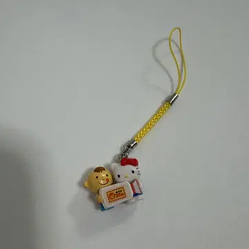 헬로키티 말짱 야키소바 콜라보 스트랩 k48