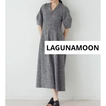 LAGUNAMOON 코쿤 ZIP 원피스 기시마 아사카 씨 착용 M 현행