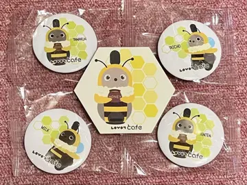 라보트 카페 허니 페어 캔뱃지 & 코스터 세트