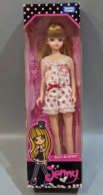 타카라토미 러브 제니 룸웨어 (이치고 패턴 올인원)
