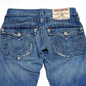 트루 릴리전 TRUE RELIGION 로우라이즈 플레어 데님 27인치