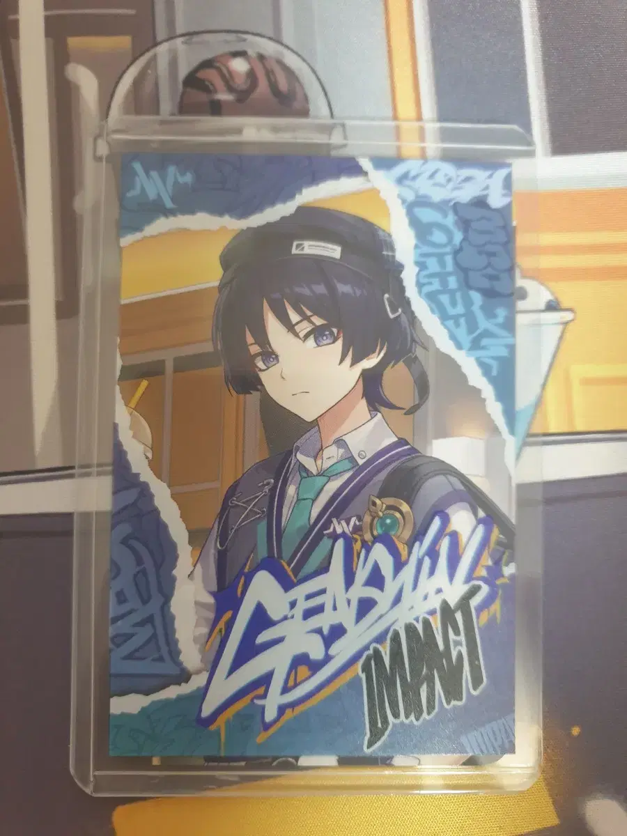 Genshin Impact Mega Coffee Wanderer photocard toploader