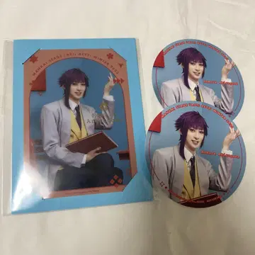 에이스 아루스가와 요시히로 포트레이트 코스터 금박