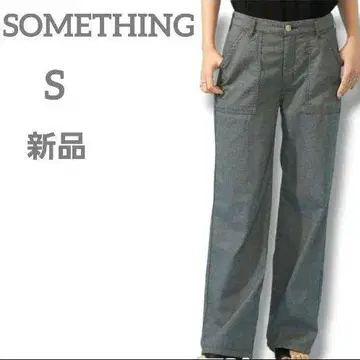 새상품 SOMETHING 여성용 와이드 베이커 팬츠 S
