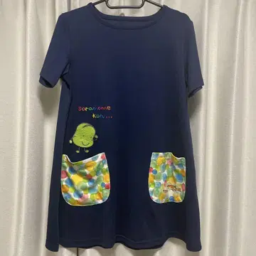 멋진 선생님 소라마메 군 반팔 튜닉 네이비