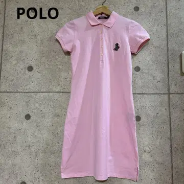 POLO 폴로 곰 자수 피케 셔츠 원피스