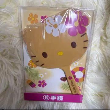 헬로키티 손거울 플라워 무늬