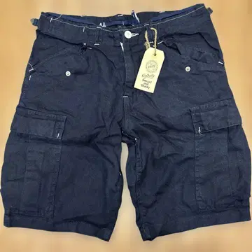 BRENTSsmartandsturdy 린넨 하프 팬츠 30 네이비