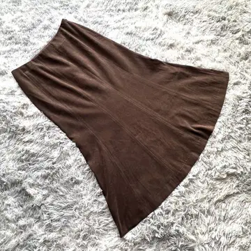 TRANS WORK 변압기 워크 [M] 브라운 플레어 스커트