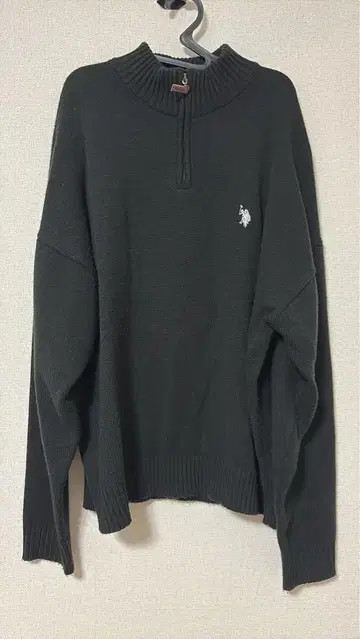 U.S. POLO ASSN. 블랙 니트 L