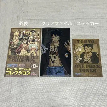 도쿄 원피스 타워 ONE PIECE 슬림 클리어 파일 로
