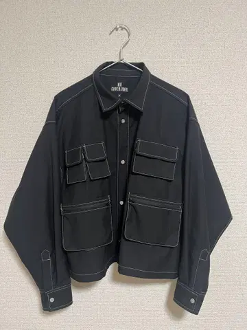 NOT CONVENTIONAL 낚시용 자켓  짧은 기장  블랙