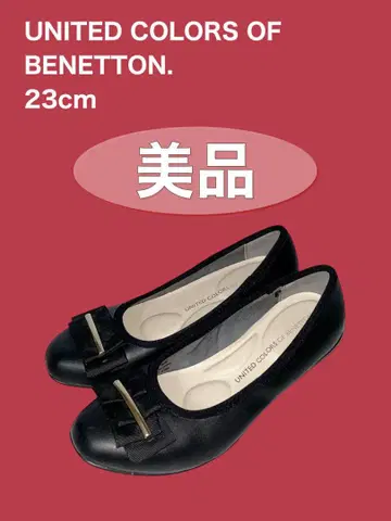 베네통 블랙 발레 슈즈 23cm
