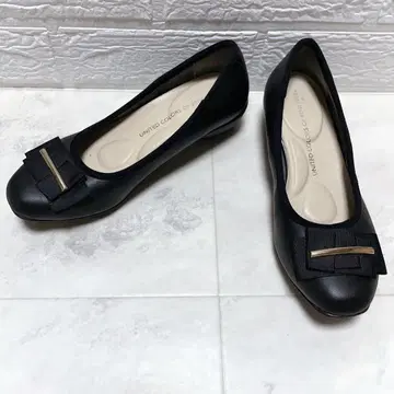 베네통 블랙 발레 슈즈 23cm