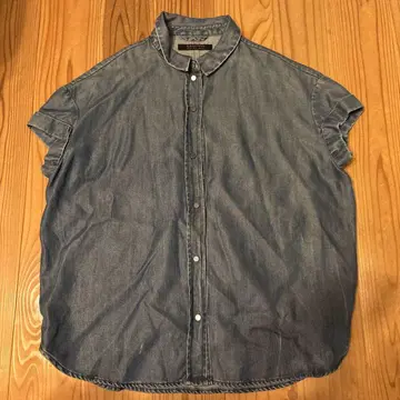 ALLSAINTS 데님 반팔 셔츠 UK6