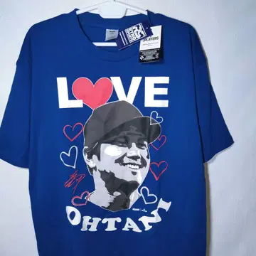 새상품 티셔츠 XL 오타니 쇼헤이 I LOVE 다저스 MLB 메이저 반팔