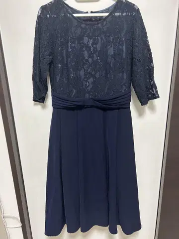 네이비 블루 레이스 드레스 L 사이즈