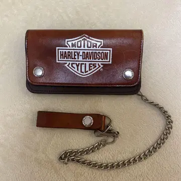 HARLEY-DAVIDSON 두겹 지갑 체인 포함