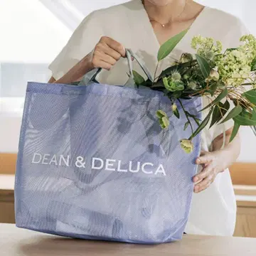 L 사이즈 라일락 2025 DEAN&DELUCA 메쉬 토트백
