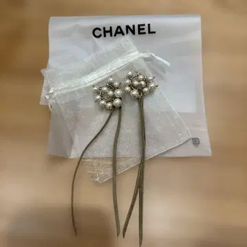 펄 장식 롱 귀걸이