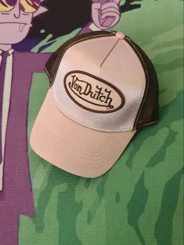 지금만! Von Dutch 핑크 브라운 트래커 캡 Y2K