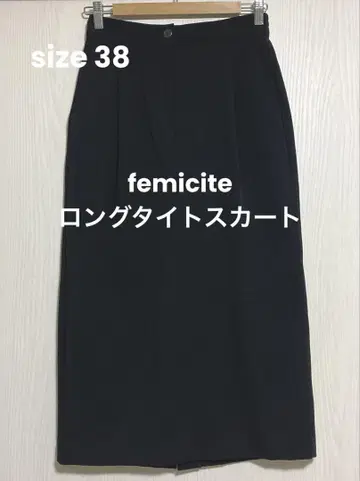 쿨 카레안 femicite 타이트 스커트 사이즈 38 블랙