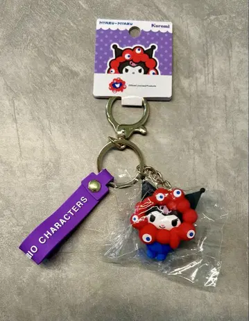 산리오 쿠로미 미야쿠미야쿠 오사카 간사이 엑스포 입체 마스코트 키링