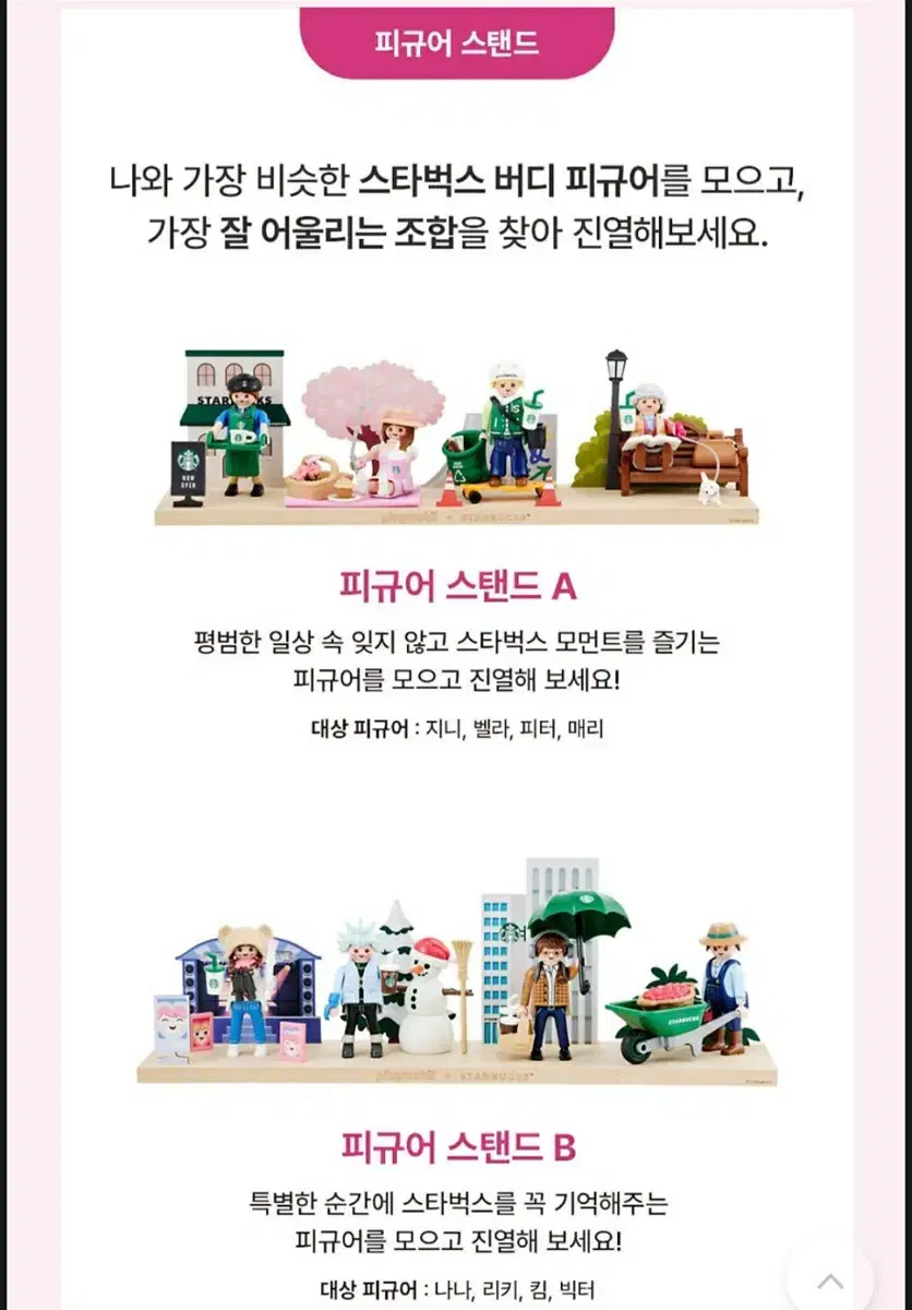 Starbucks Playmobil Stand A, B at cost